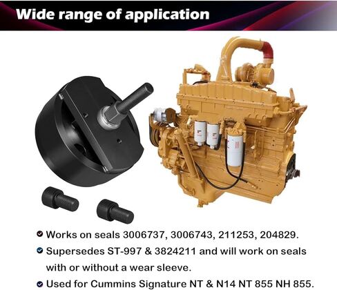 4919705 Crankshaft Rear Seal & Wear Sleeve Installer Remover Tool Alt ST-262 for Cummins Signature NT & N14 NT 855 NH 855 in Saudi Arabia