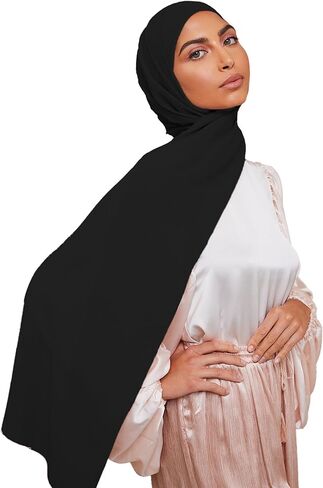 VOILE CHIC Hijab Scarf For Women Premium Chiffon Wrap Head Scarf Non-Slip in Kuwait