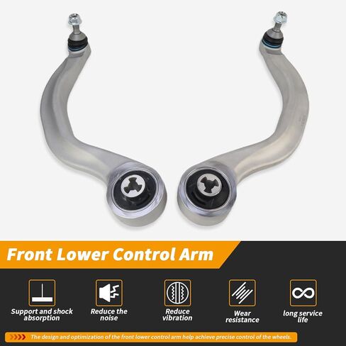 MUNIK Peat # 104435400A 1044354900A مجموعة ذراع الانحناء الأمامية السفلية 2019-2024 لـ Tesla Model 3 & Model Y، L&R in Saudi Arabia
