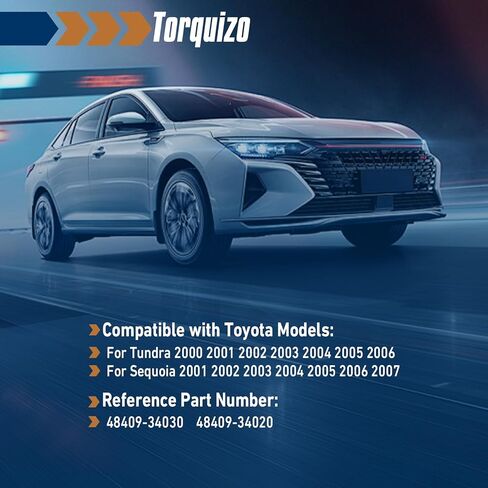 مجموعة براغي كاميرا ذراع التحكم السفلية، متوافقة مع Toyota Tundra 2000 2001 2002 2003 2004 2005 2006، سيكويا 2000 2001 2002 2003 2004 2005 2006 2007 أرقام OE 4840934030 4840934020 in Kuwait