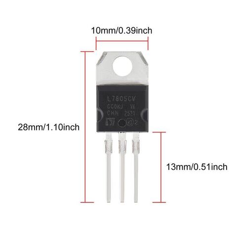 50 قطعة L7805 L7805CV IC منظم الجهد الإيجابي 5 فولت 1.5A الدوائر المتكاملة L7805 منظم الجهد الخطي الناتج 5 فولت 1.5A in Kuwait