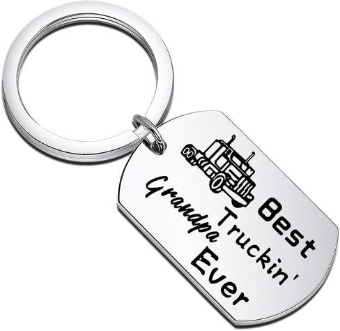 BNQL Truck Dad Gifts Trucker Dad Keychain Truck Driver Gifts for Dad from Daughter Wife Best Truckin' Dad Ever in Kuwait