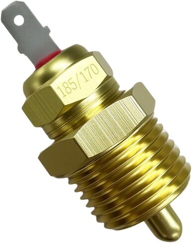 3/8 "NPT مروحة ترموستات مفتاح درجة الحرارة 185 إلى 170 درجة، مفتاح استشعار حراري لمروحة تبريد المحرك الكهربائي التلقائي مع جسم نحاسي، يناسب مراوح المبرد 10" 12" 14" 16" ، مروحة مزدوجة متوافقة in Kuwait