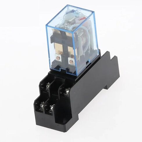 LY2NJ مرحل الطاقة DPDT 8-Pin، 220/240V AC 10A ملف مع قاعدة مقبس، HH62P HHC68A-2Z مختوم للأغراض العامة (تيار مستمر 36 فولت) in Kuwait