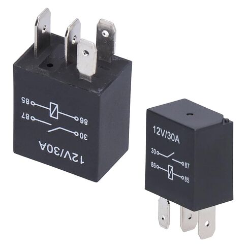 Jeanoko Automobile 12V 30A Violet Relay Set Kit for Fog Lamp Air Conditioner, ABS Brass Material 10Pcs (4 Probes) in Saudi Arabia