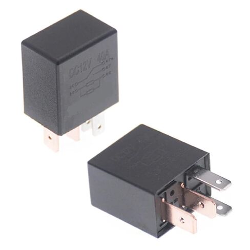 DC 12V 40A Automotive Relay, SPDT 4/5 Pin Car Alarm Relay with 1NO 1NC, High Current Capacity for Security Systems (4pin) in Saudi Arabia