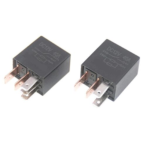 DC 12V 40A Automotive Relay, SPDT 4/5 Pin Car Alarm Relay with 1NO 1NC, High Current Capacity for Security Systems (4pin) in Saudi Arabia