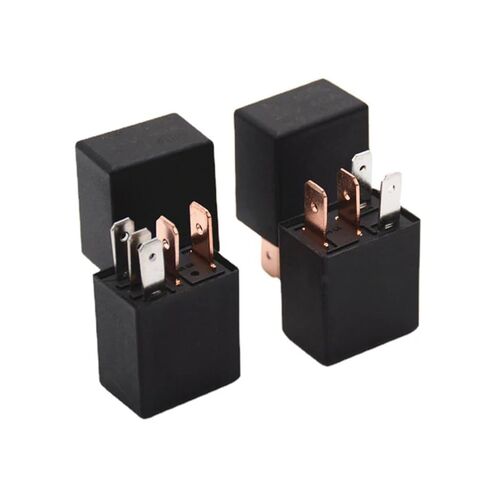 DC 12V 40A Automotive Relay, SPDT 4/5 Pin Car Alarm Relay with 1NO 1NC, High Current Capacity for Security Systems (4pin) in Saudi Arabia
