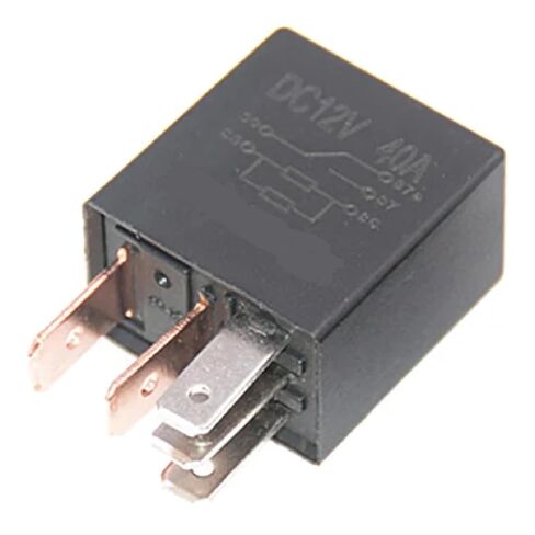 DC 12V 40A Automotive Relay, SPDT 4/5 Pin Car Alarm Relay with 1NO 1NC, High Current Capacity for Security Systems (4pin) in Saudi Arabia
