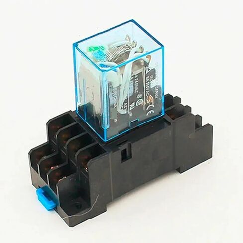 MY4NJ Electromagnetic Power Relay with Base, 4NO 4NC, 14 Pin DIN Rail Mount, General Purpose Time Relay, 12V-380V Coil Voltage Options (AC 110V) in Saudi Arabia