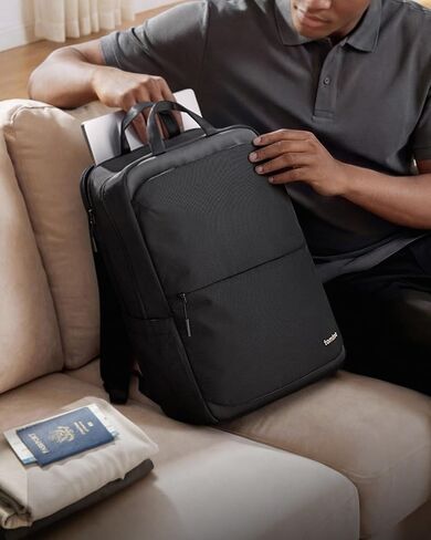 تومتوك شنطة ظهر واقية للابتوب مقاس 15.6 انش لمكتب العمل، شنطة ظهر للسفر مع منفذ شحن USB للابتوب ماك بوك حتى 15.6 انش، شنطة كمبيوتر مقاومة للماء للرجال والنساء، 18 لتر in Kuwait