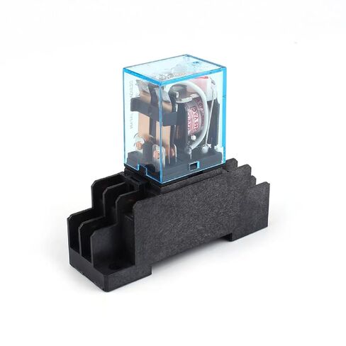 مرحل الطاقة الكهرومغناطيسية 10A DPDT AC 220V مع قاعدة المقبس، متوافق مع LY2NJ HH62P HHC68A-2Z، مرحل طاقة الملف in Kuwait