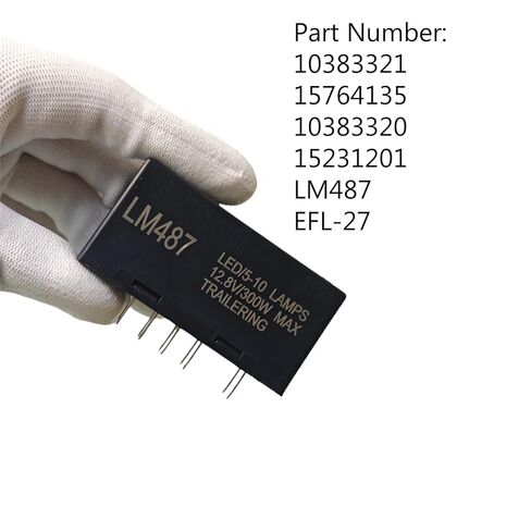 LM487 LED Flasher Relay 10383321 15764135 15231201 - Replacement for Chevy Silverado/GMC-/Cadillac 2003-2007 - Fixes Hyper Flash for LED Turn Signals - Fits GMT800 Platform in Saudi Arabia