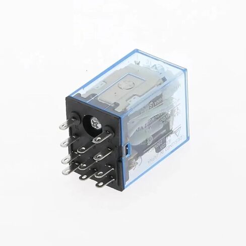 مرحل الطاقة الكهرومغناطيسية MY3 HH53P مع مقبس، تكوين 11-Pin 3NO 3NC، مصباح مؤشر LED، تحميل اتصال 5 أمبير، تيار متردد/تيار مستمر 12 فولت - 220 فولت (تيار مستمر 110 فولت) in Kuwait