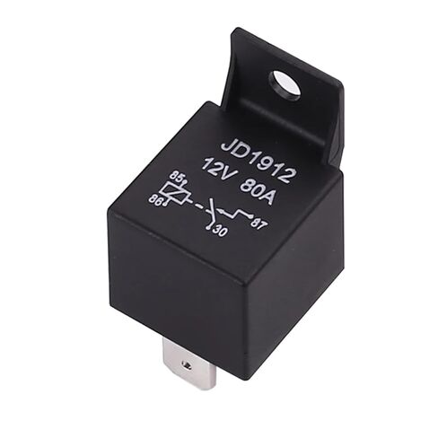 JD1912 Automotive Relay 12V 24V 80A 4-Pin SPDT, High Current Starter Motor Relay, Sealed Universal Car Relay with DC Power (24V 80A) in Kuwait