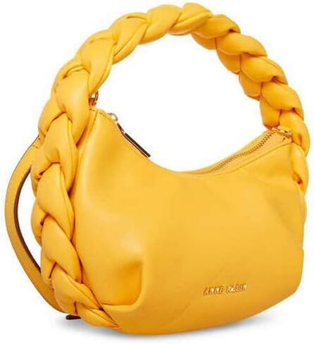 حقيبة كتف هلالية قابلة للتحويل من Anne Klein مع زخرفة مضفرة in Kuwait