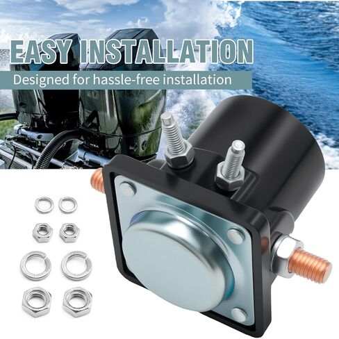 VIKKSAER 383622 12V مفتاح الملف اللولبي لمرحل التشغيل، بديل لجونسون Evinrude OMC 383622، 3217124، 582708، 586180، 389398 استبدال Mercury Outboard 47886، 47886T، يستبدل 389493، 380095 in Kuwait