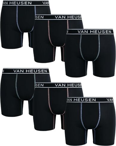 Van Heusen Men's Active Underwear - 6 Pack Sport Soft Performance Boxer Briefs (S-XL) in Kuwait