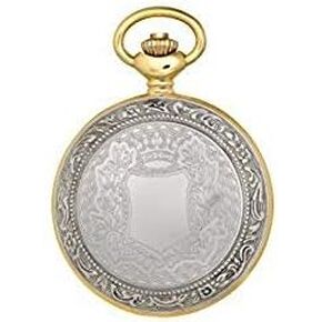 212 Main Two-Tone Hunter Case Mechanical Pocket Watch White in Kuwait