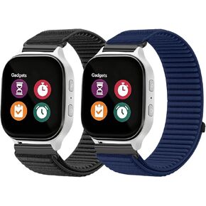 Harikiri 2 حزمة من أشرطة ساعة النايلون المضفرة 20 مم مع ساعة Gizmo 3 Adventrue 3 2 1، إطلاق سريع قابل للتعديل لـ Gabb 3e 3 2 1، SyncUP، Cosmo JrTrack صغير الحجم in Kuwait