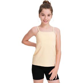 BOOPH Girls Camisole Undershirts Kids Tank Tops Training Bra Cotton Basic Cami for Teen Girl 9-14Y in Kuwait