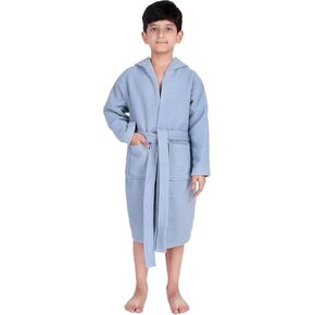 رداء حمام للأطفال بغطاء للرأس من ALLEN & MATE مصنوع من القطن بنسبة 100% - رداء سباحة للشاطئ ناعم ماص للأولاد والبنات in Kuwait