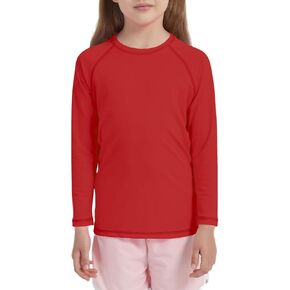 قميص حماية من الطفح الجلدي للأطفال بعامل حماية من الأشعة فوق البنفسجية 50+، قمصان شمسية سريعة الجفاف وأكمام طويلة، قمصان رياضية للأولاد والبنات (5-14 سنة) in Kuwait