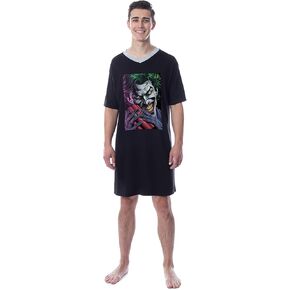 INTIMO DC Comics Mens' The Joker Character Icon Nightgown Sleep Pajama Shirt in Saudi Arabia