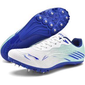 New Upgrade Track and Field Shoes for Men Women Girls Boys 8 Spikes Sneakers Outdoor Professional Running Nail Spikes Shoes Sprint Racing Running Jumping Shoes Boys Grils in Saudi Arabia