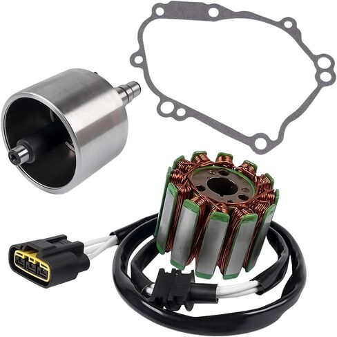 الدوار الدوار دولاب الموازنة المغناطيسي مع حشية بديلة لـ Yamaha YZF R1 طبعة محدودة FZ1 FZ8 FZS1 2004-2016 2D1-81410-10-00 2D1-81410-00-00 in Kuwait