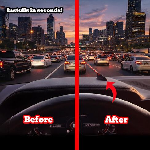 دليل المسار المرئي RoadAlign™ لمساعدة الطلاب على محاذاة لوحة معلومات السائقين للسائقين المراهقين الجدد والسائقين العصبيين - أداة التدريب على البقاء متمركزًا في المسار in Kuwait