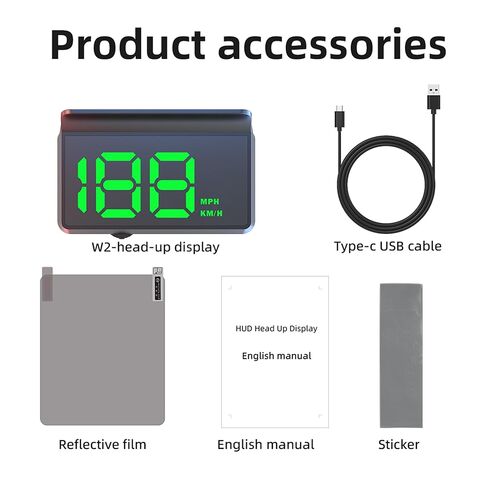 New Auto Dimming HUD with Sunshade, 3.5" Large Screen White Heads Up Display for Cars, USB Powered Digital GPS Speedometer, Applicable for All Vehicles in Saudi Arabia