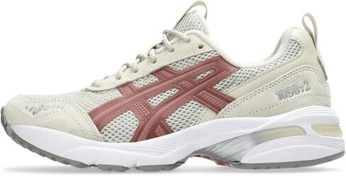 ASICS Women's GEL-1090v2 Sportstyle Sneaker, 6, Cream/Cement Grey in Saudi Arabia