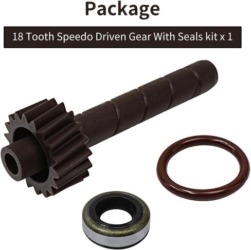 18 Tooth Speedo Driven Gear & Seals Kit Compatible with GM TH350 Turbo 350 Speedometer in Saudi Arabia