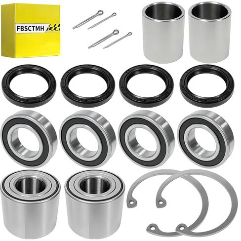 Front & Rear Wheel Bearing with Oil Seal & Spacer Kit fit for Mule 2510 3000 3010 4000 4010#92045-3707 92045-0102 in Saudi Arabia