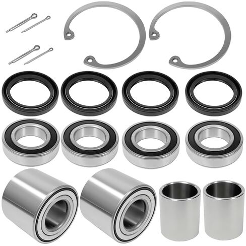 Front & Rear Wheel Bearing with Oil Seal & Spacer Kit fit for Mule 2510 3000 3010 4000 4010#92045-3707 92045-0102 in Saudi Arabia