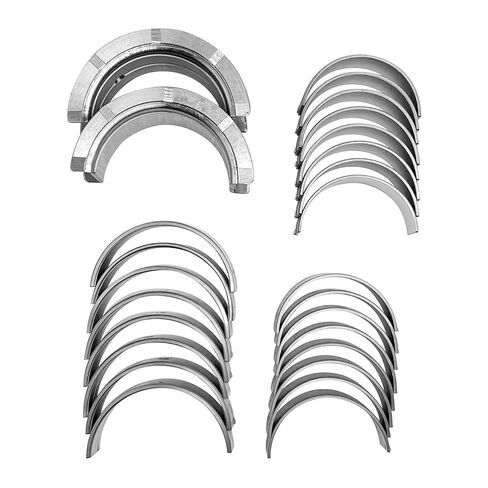مجموعة محامل STD الرئيسية والقضبان مناسبة لمحركات السيارات والشاحنات Chevy GM 1968-2002 SBC 350 305 327 307 5.7L 5.0L V8 - 2.450 بوصة حجم قياسي/استبدال # MS909A BB253J BC296J CB663A 8-2555A in Kuwait