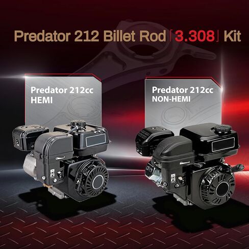 Billet Rod（3.308）With 70mm Flat Top Piston 26lb Valve Springs Valve Keepers for the Harbor Freight Predator 212cc Hemi and Non-Hemi versions Engine in Kuwait