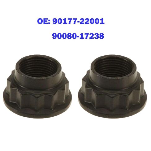 2Pcs Front Axle Shaft Nut Left Right Side for Toyota Camry Corolla Highlander Landcruiser RAV4 Yaris Prius, for Lexus ES300 ES350 GS350 GS450h GX460 RX330 RX350 RX400h RX450h 90177-22001 in Kuwait