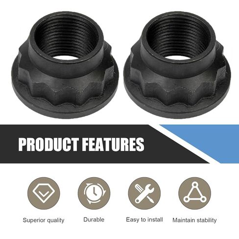2Pcs Front Axle Shaft Nut Left Right Side for Toyota Camry Corolla Highlander Landcruiser RAV4 Yaris Prius, for Lexus ES300 ES350 GS350 GS450h GX460 RX330 RX350 RX400h RX450h 90177-22001 in Kuwait