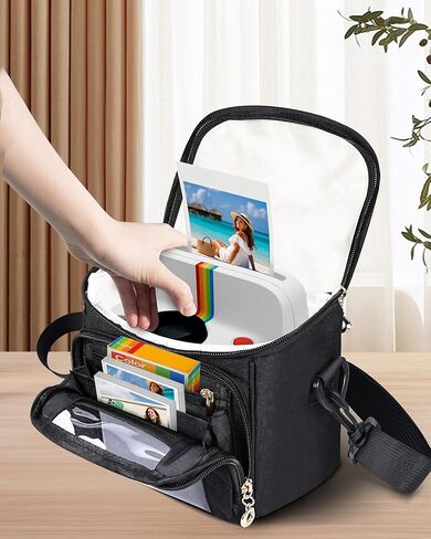 حقيبة الكاميرا المتقاطعة المتوافقة مع بولارويد الآن الجيل الثاني من النوع الأول ، والآن+ 2nd gen i-type ، الآن ، الآن ،+ ، الكاميرا الفورية ، حالة حمل الكاميرا （7.3x4.7x7） in Kuwait