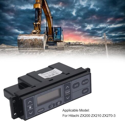 Jeanoko Excavator Air Condition Control Panel Durable Replacement for ZX200 ZX210 ZX270-3, Made of PC Material, for Easy Installation, Fit for Excavator Enthusiasts in Saudi Arabia