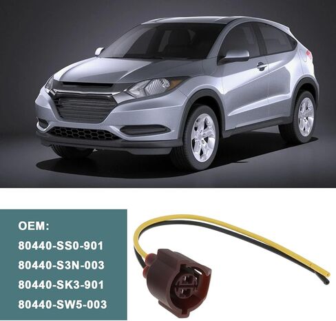 1 Set A/C Pressure Sensor Switch & Plug Connector 80440-SS0-901 80440-S3N-003 Compatible with Honda Fit 2009 2010 2012 2013 in Saudi Arabia