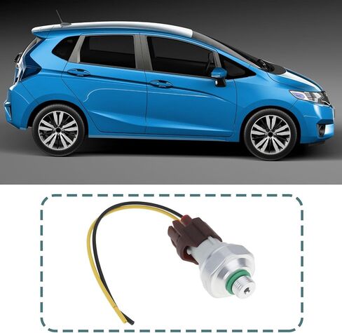 1 Set A/C Pressure Sensor Switch & Plug Connector 80440-SS0-901 80440-S3N-003 Compatible with Honda Fit 2009 2010 2012 2013 in Saudi Arabia
