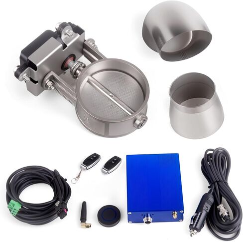 Universal 2.5 Inch Electric Exhaust Cutout with Elbow Valved Muffler Valvetronic Exhaust Valve Kit in Saudi Arabia