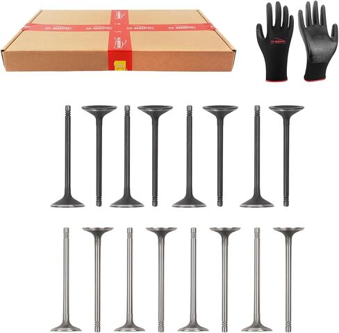16PCS Intake Air-out Engine Valves Kit Compatible with GM 2.0L 2.2L 2.4L Ecotec DOHC Cobalt Cavalier HHR G5 G6 Grand Am Ion Vue Alero Malibu Pursuit Sunfire Aura Sky OE#12615936 12622329 in Saudi Arabia