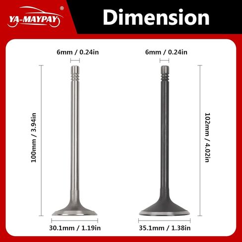 16PCS Intake Air-out Engine Valves Kit Compatible with GM 2.0L 2.2L 2.4L Ecotec DOHC Cobalt Cavalier HHR G5 G6 Grand Am Ion Vue Alero Malibu Pursuit Sunfire Aura Sky OE#12615936 12622329 in Saudi Arabia