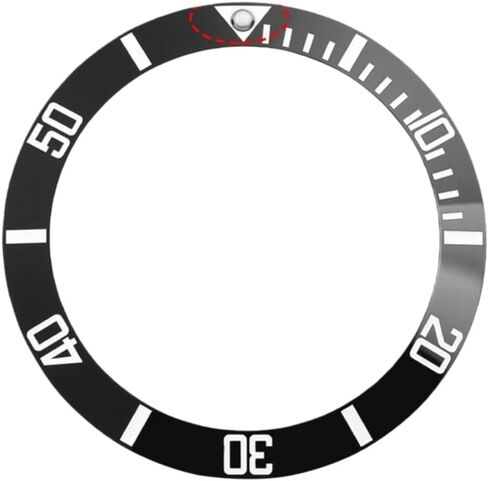 ملحقات حزام الساعة لساعة MDV-106 107 إطار سيراميكي 2784 إطار مؤشر مشطوف in Kuwait