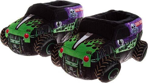 Josmo Monster Jam Slipper 3D Monster Truck شباشب قطيفة للأولاد أحذية منزلية دافئة سهلة الارتداء Grave Digger Megalodon El Toro Loco الحجم: 5-10 طفل صغير 11-13 طفل صغير in Kuwait