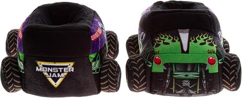 Josmo Monster Jam Slipper 3D Monster Truck شباشب قطيفة للأولاد أحذية منزلية دافئة سهلة الارتداء Grave Digger Megalodon El Toro Loco الحجم: 5-10 طفل صغير 11-13 طفل صغير in Kuwait